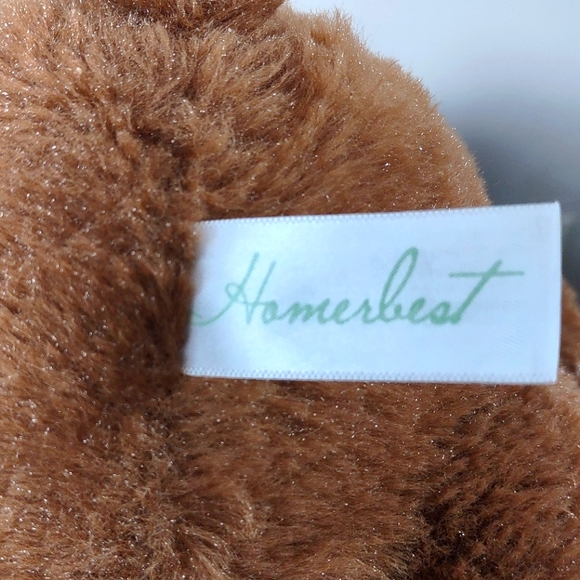 ✓Homerbest Teddy Bear, Brown and Red polkadot Bow tie plush stuff animal - Picture 8 of 9